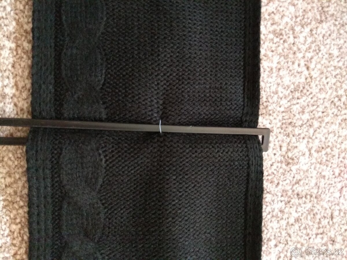 Nová dámská zimní šála ALPINE PRO - černá, akryl - 7