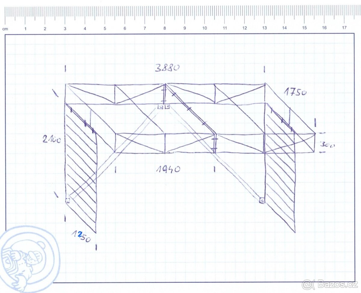 Ocelový přístřešek / konstrukce č.4 - 7