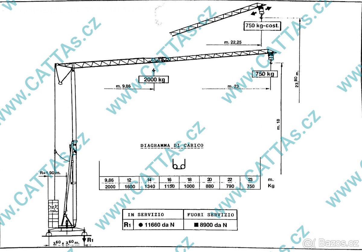 Stavební jeřáb Edilgru T 23 PRONÁJEM - 7
