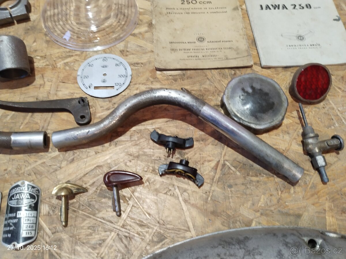 Jawa pérák FJ, Zbrojovka, Ogar 350 - díly - 7