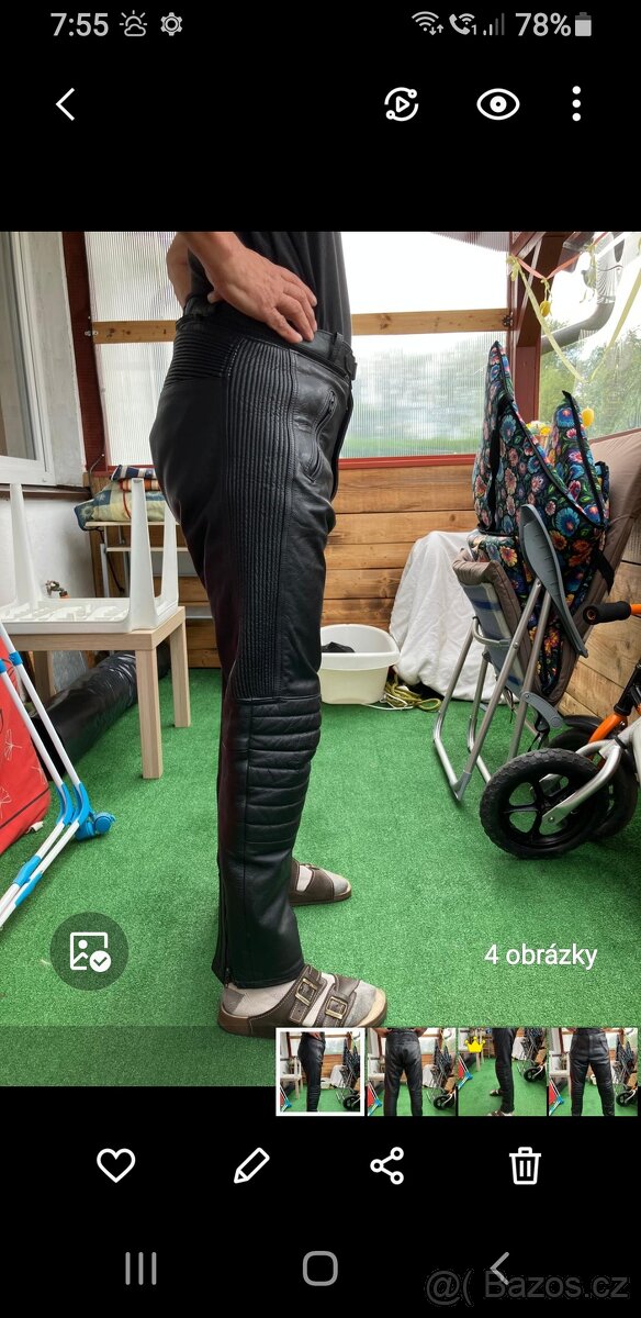 Kožené kalhoty vel.52 - 7