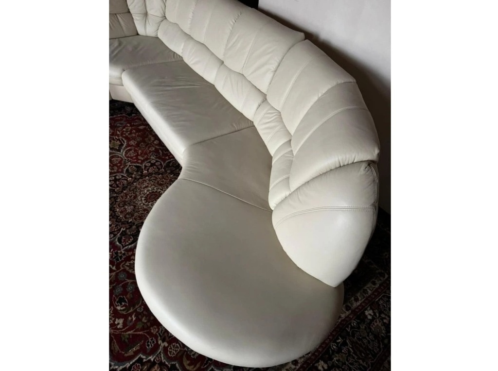 Rohová kožená sedací souprava, 3302 - 7