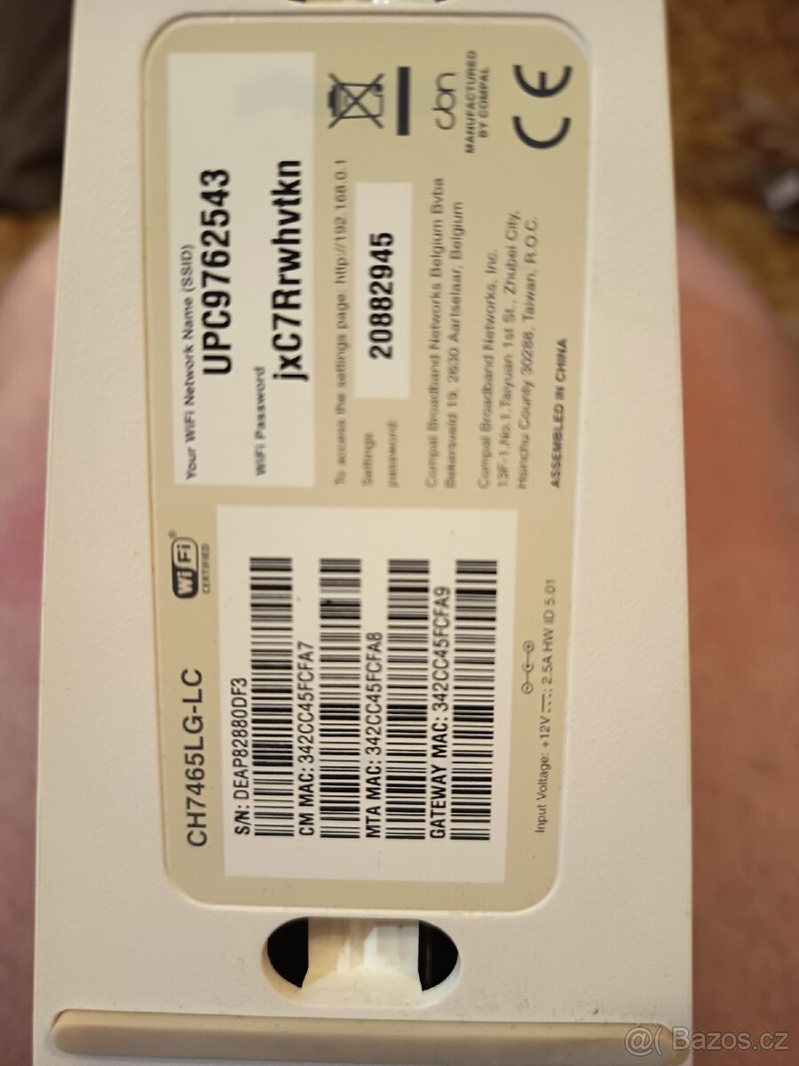 Connect box router + modem UPC/Vodafone - 7