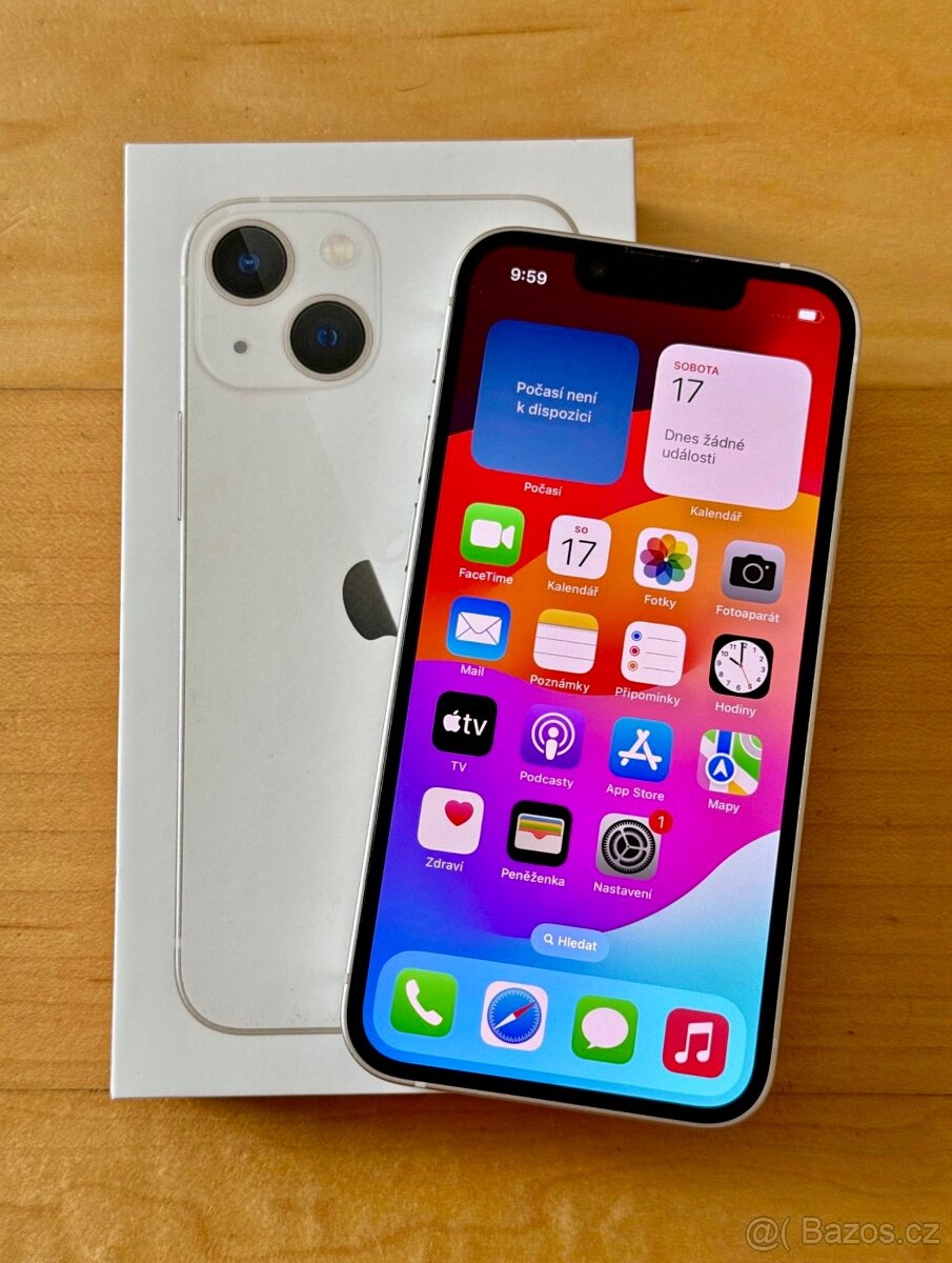 iPhone 13 Mini Bílá BATERIE 100% TOP - 7