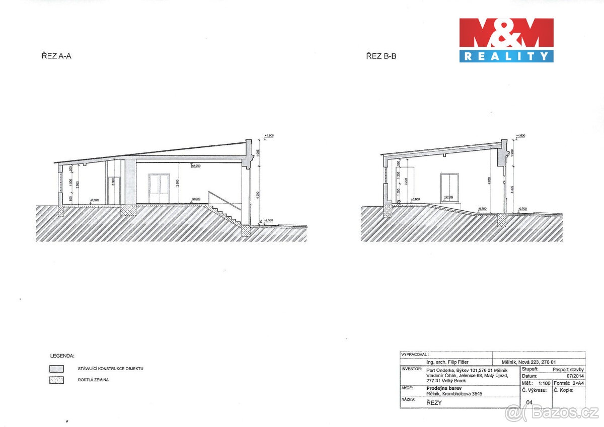 Prodej obchodního objektu, 300 m², Mělník, ul. Krombholcova - 7