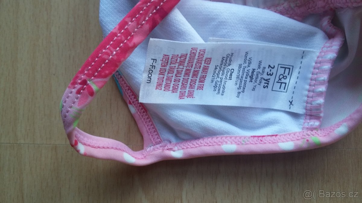 dívčí dětské plavky 2-3roky - 7