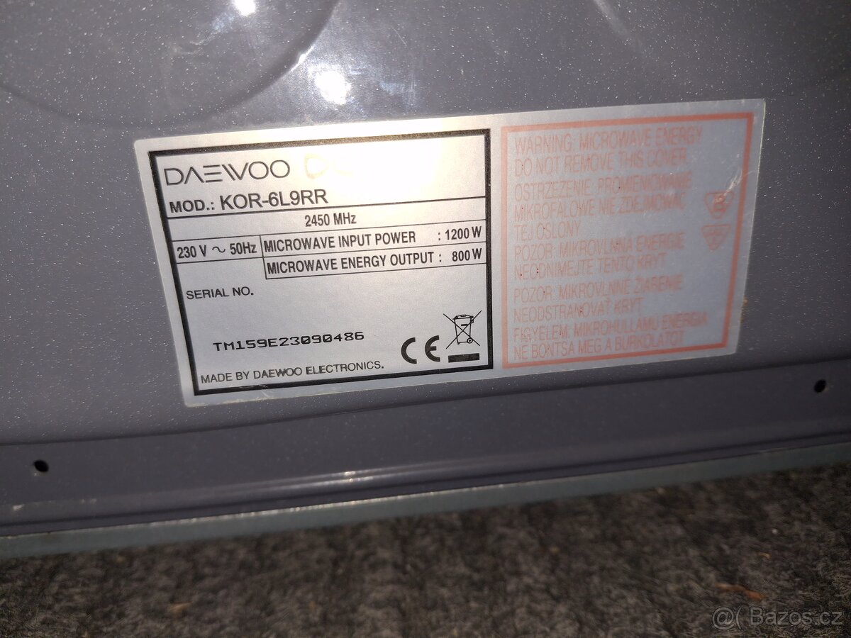 Mikrovlnná trouba daewoo - 7