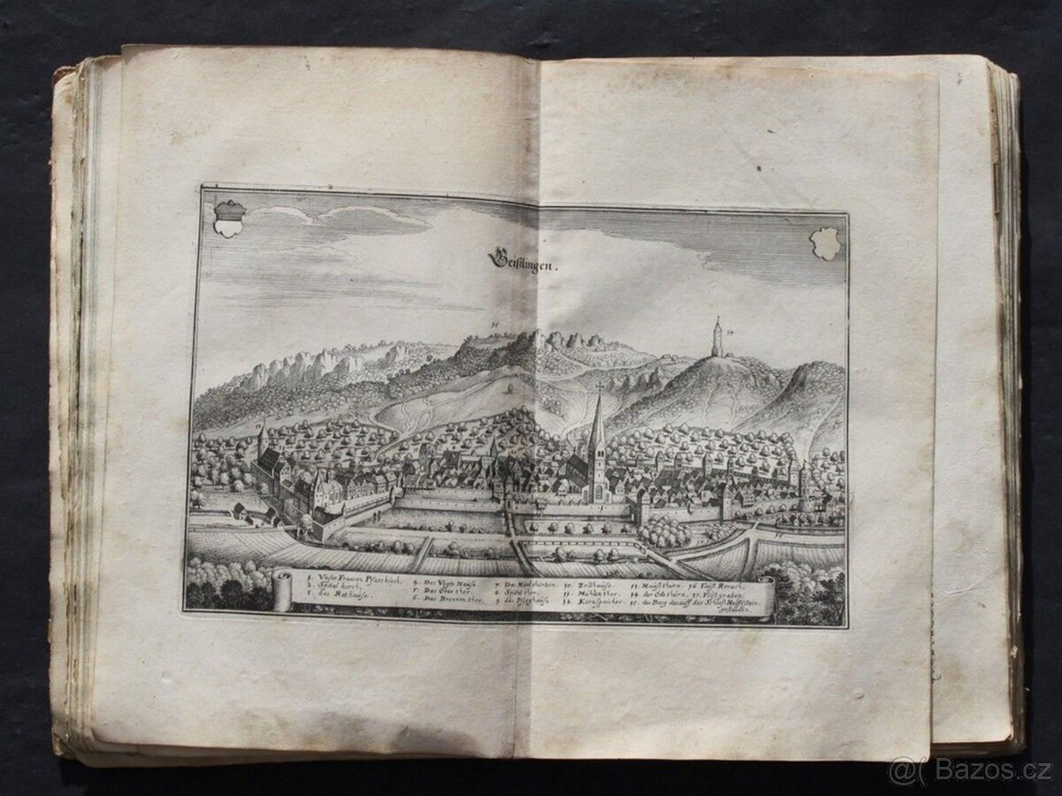 MERIAN, TOPOGRAPHIA Sueviae, SCHWABEN BADEN WÜRTTEMBERG, KUP - 7