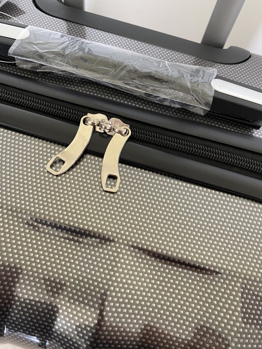 Nové perleťové šedé cestovní kufry - doporučuji - 7