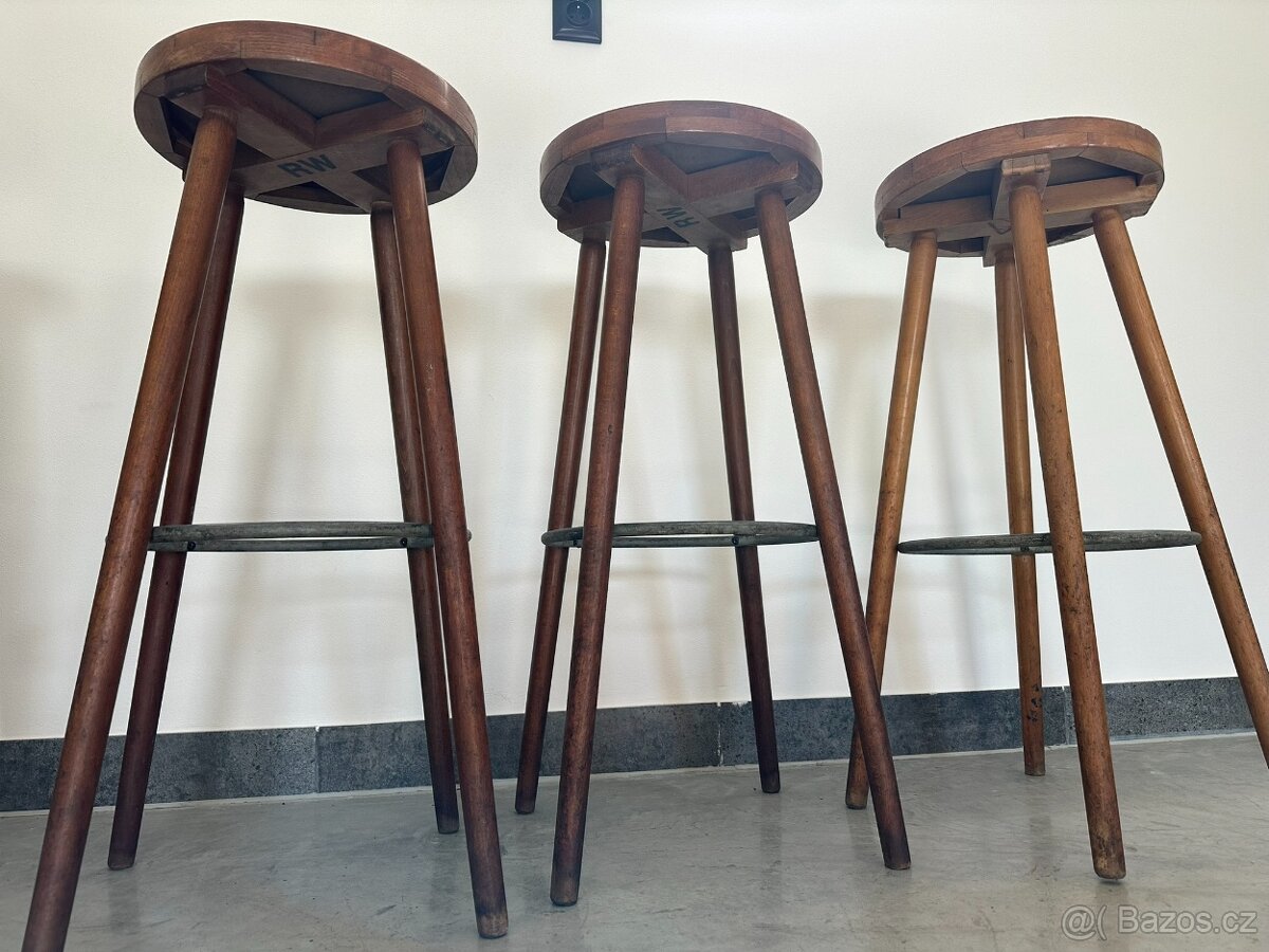 6ks Barová židle. Rustikální barovky - 7