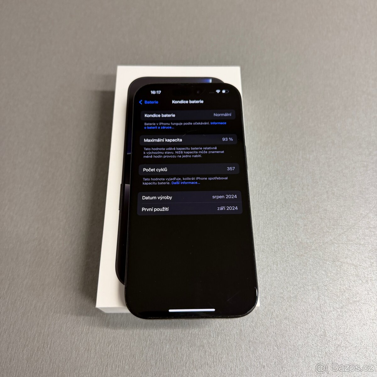 iPhone 16 Pro 256GB černý, pěkný stav, 12 měsíců záruka - 7