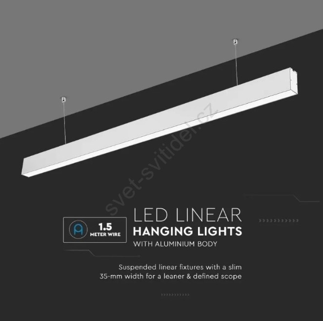 Designové závěsné lineární LED svítidlo - sleva 70% - 7