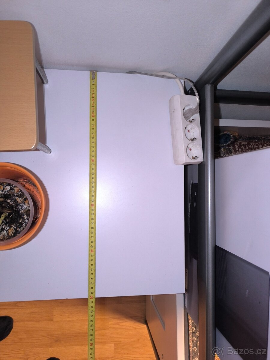 Pracovní stůl / psací stůl – bílý - 7