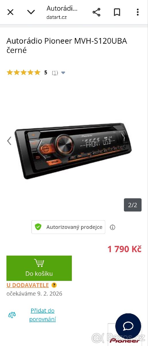 PUONEER MVH-S120UBA USB AUX RDS - 7