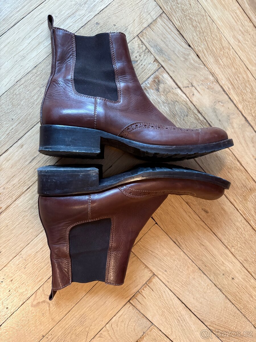 Dámské kožené chelsea boty Baťa (39/40) - 7