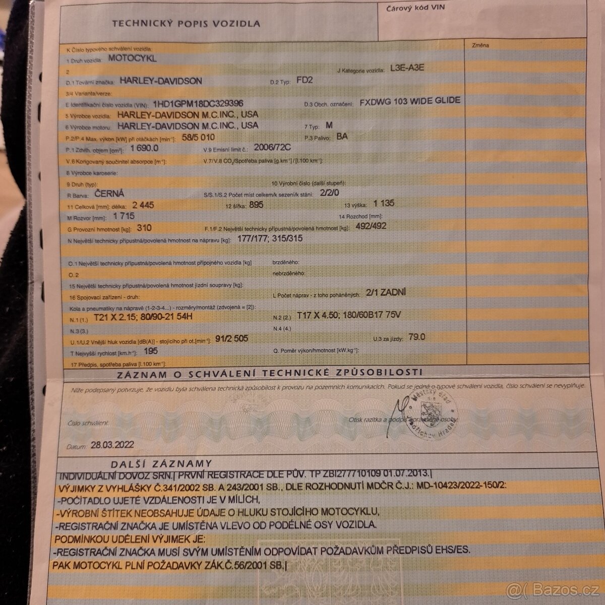 Harley Davidson Dyna FXDW 103 - 7