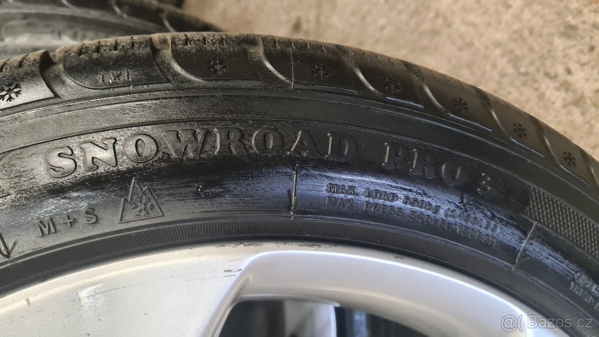 ALU kola R17- 5x112 originál zimní VW GOLF5,6,7,PASSAT,ŠKODA - 7