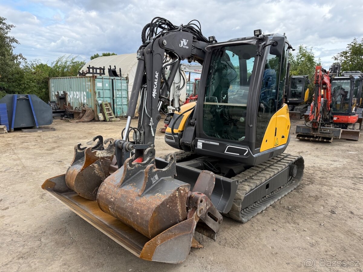 MECALAC 6MCR NEW model, klima, centrální mazání, dobrý stav - 7