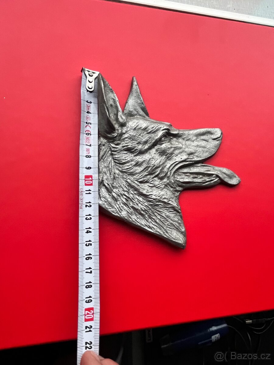 Kovová hlava psa - 7