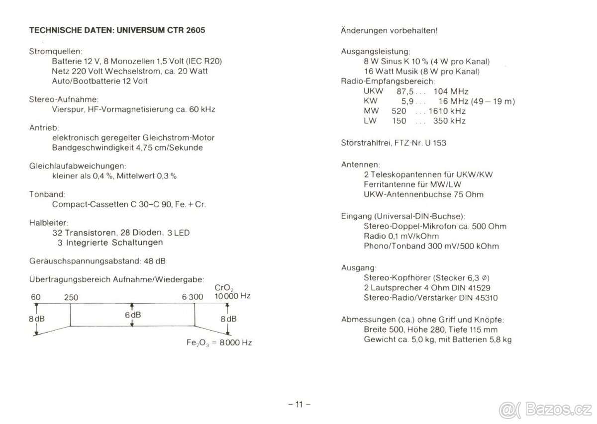 UNIVERSUM CTR 2605 - 7