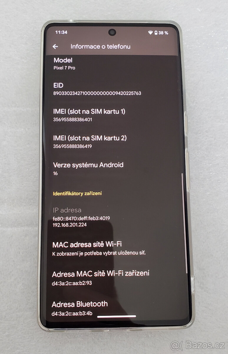 Google Pixel 7 Pro 5G 12+256GB (Android 16 + příslušenství) - 7