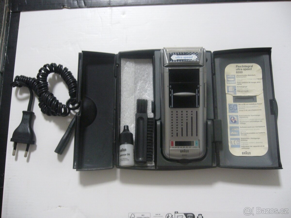 HOLÍCÍ STROJEK BRAUN FLEX INTEGRAL 6550 ULTRA SPEED - 7