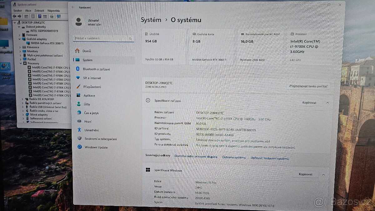 Herní pc i7 9700K,RTX 3060 TI - 7