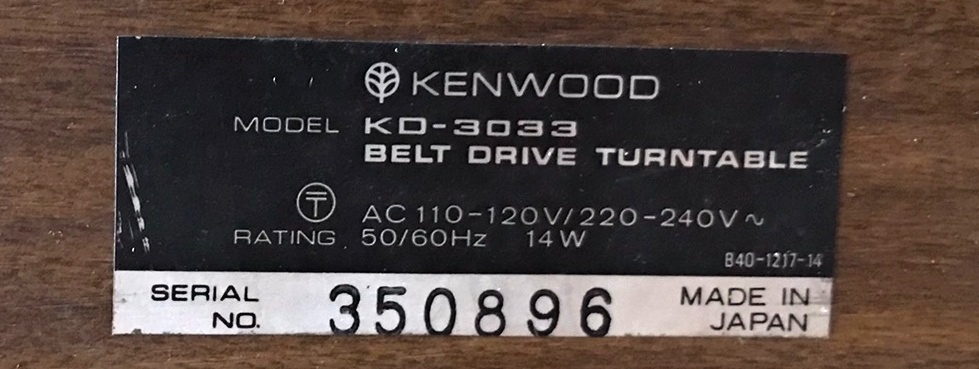 GRAMOFON KENWOOD KD-3033 ( 1976) VINTAGE VE DŘEVĚ ,PLNÝ AUTO - 7