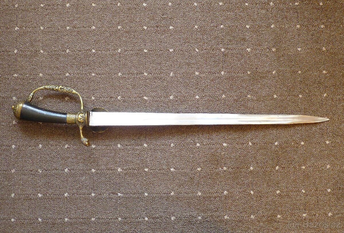 Starožitný lovecký / myslivecký tesák - 7