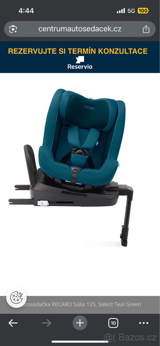 RECARO autosedačka,Salia 125 ,pěkný stav - 7