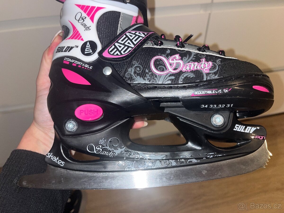 Brusle na led divci 31-34 Sulov sandy - 7