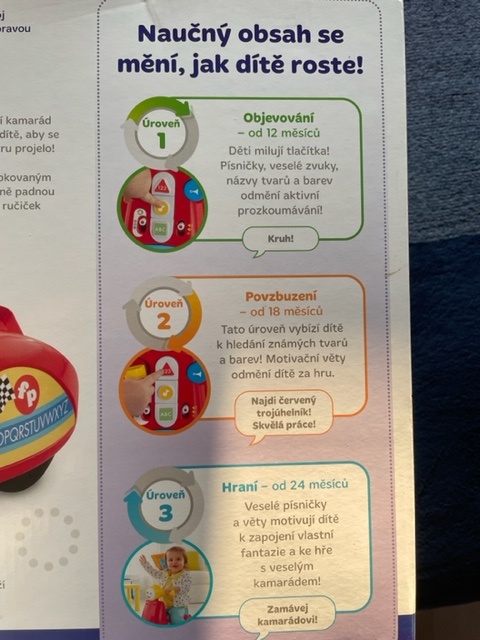 interaktivní motorka Fisher Price - 7