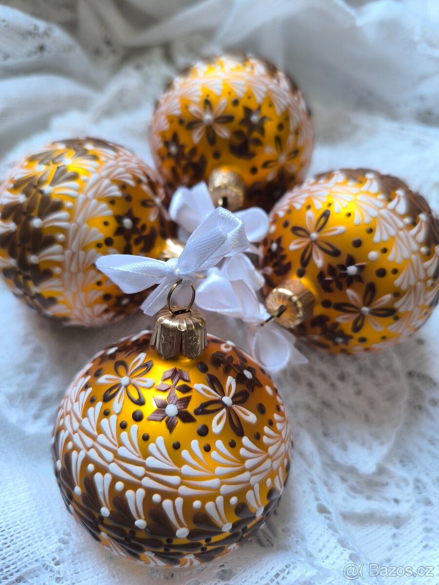 Ručně malované vánoční ozdoby - 7