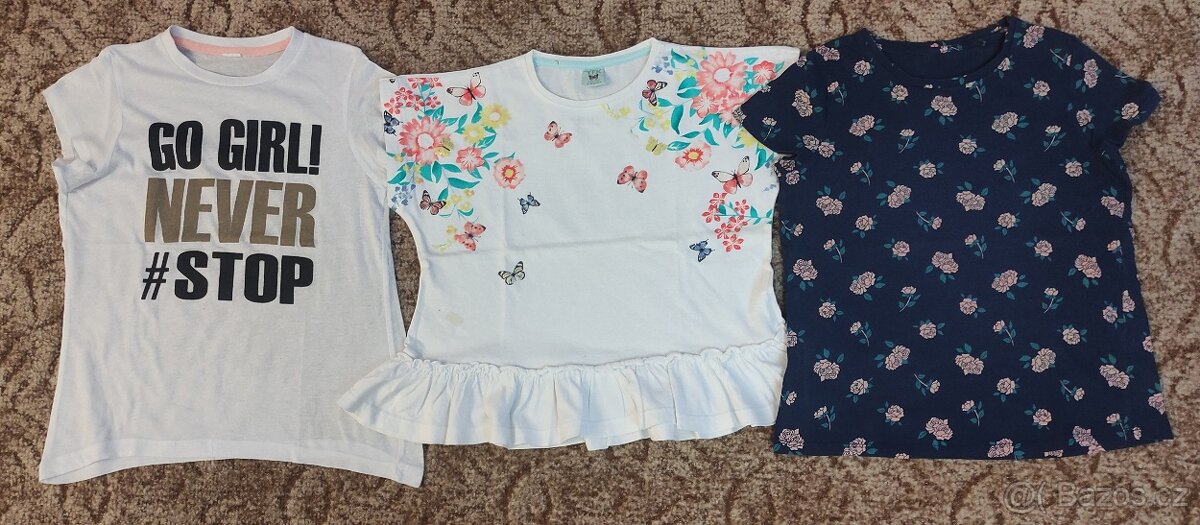 Dívčí trička vel. 116 - 146 - 7