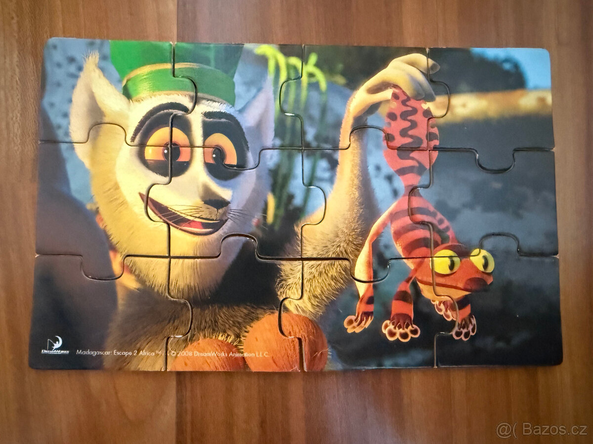 Dřevěné puzzle Madagaskar DreamWorks - 7