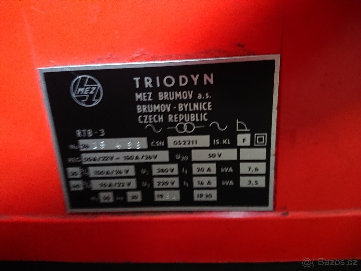 Svářečka RTB - 3 Triodyn Brumov s usměrněním. - 7