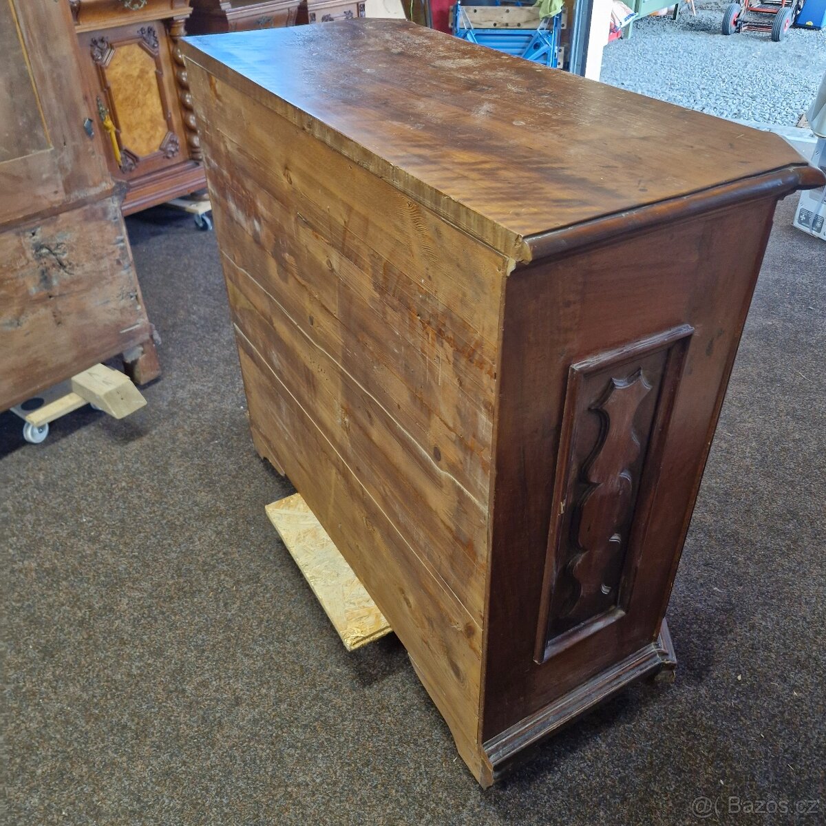 Starožitný příborník- komoda - 7