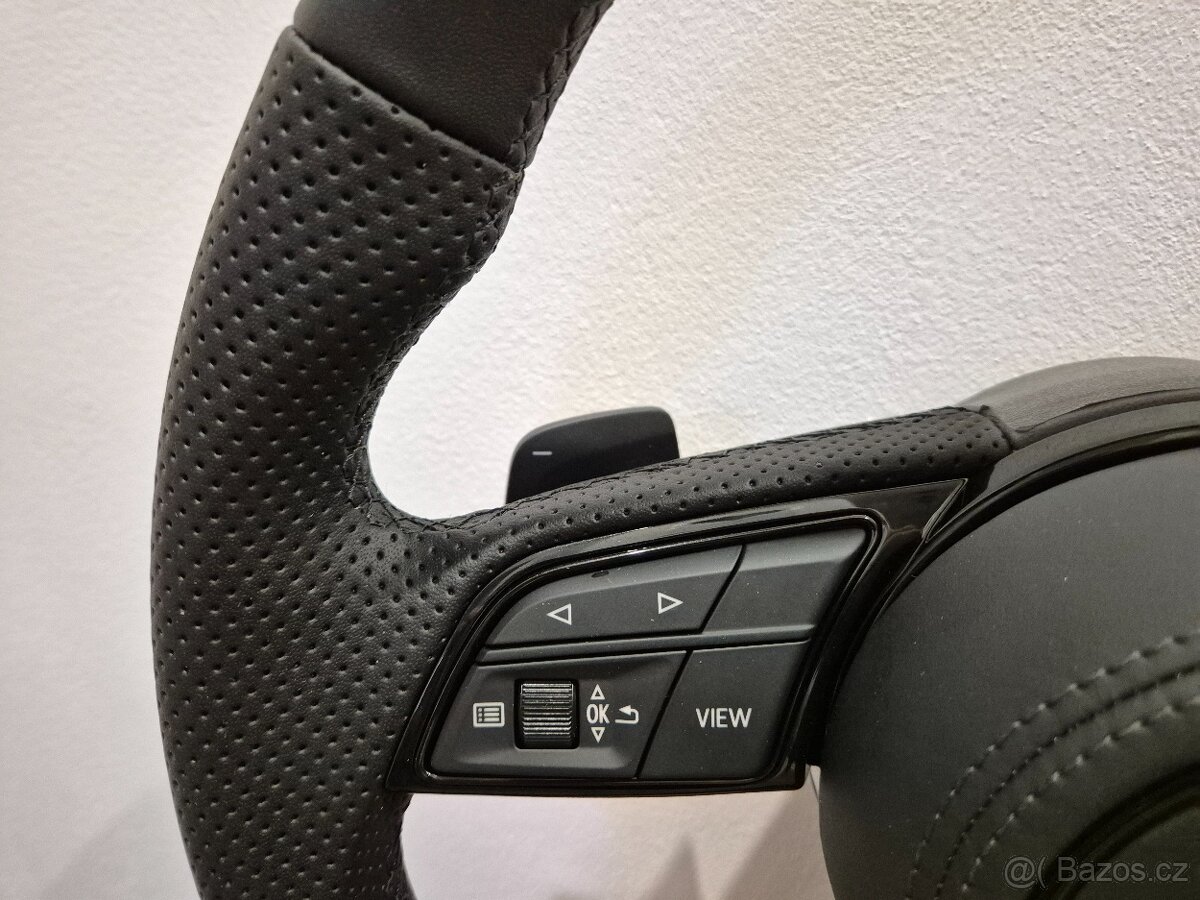 Krásny AUDI MULTIFUNKCNY VOLANT ZKOSENY RS PADLAMI - 7