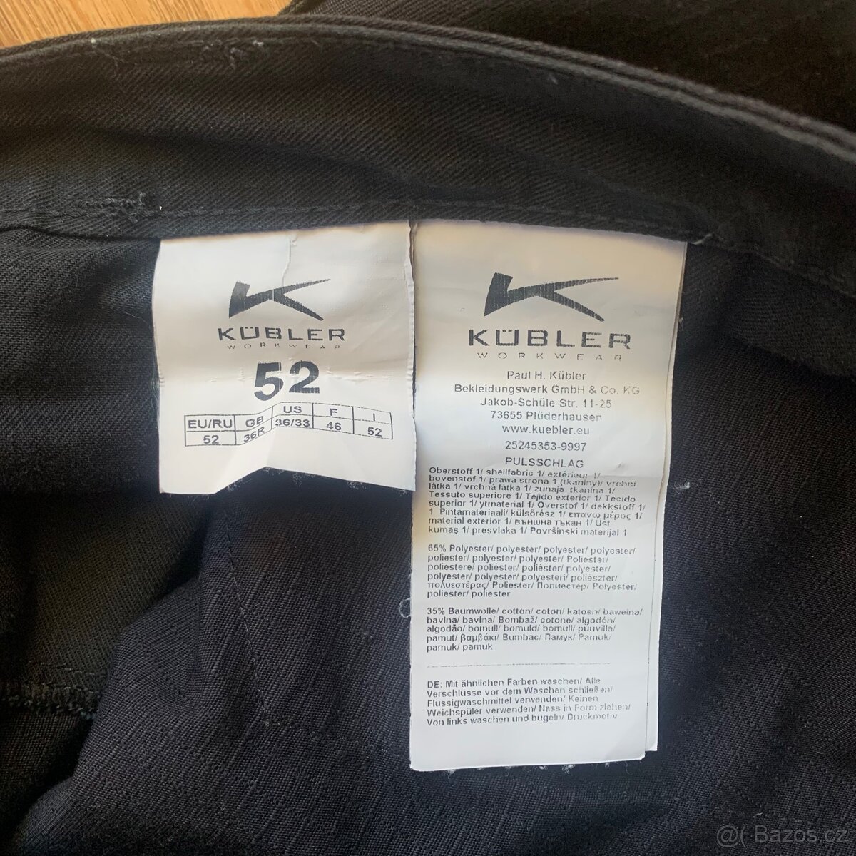 Pracovní kraťasy Kübler, vel.52/L - 7