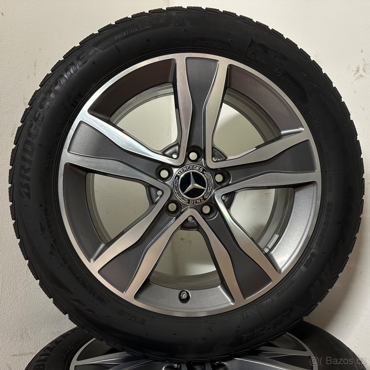 MERCEDES C W205 5x112 R17 ET48.5+ZIMNÍ 225/50R17 - 7