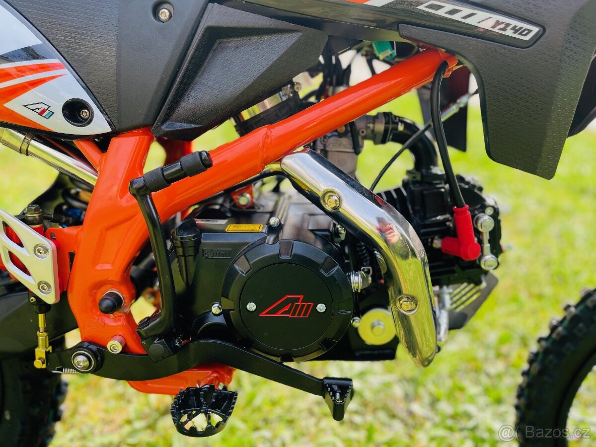 Pitbike Leramotors Thunder 140ccm, 19/16, oranžová - 7