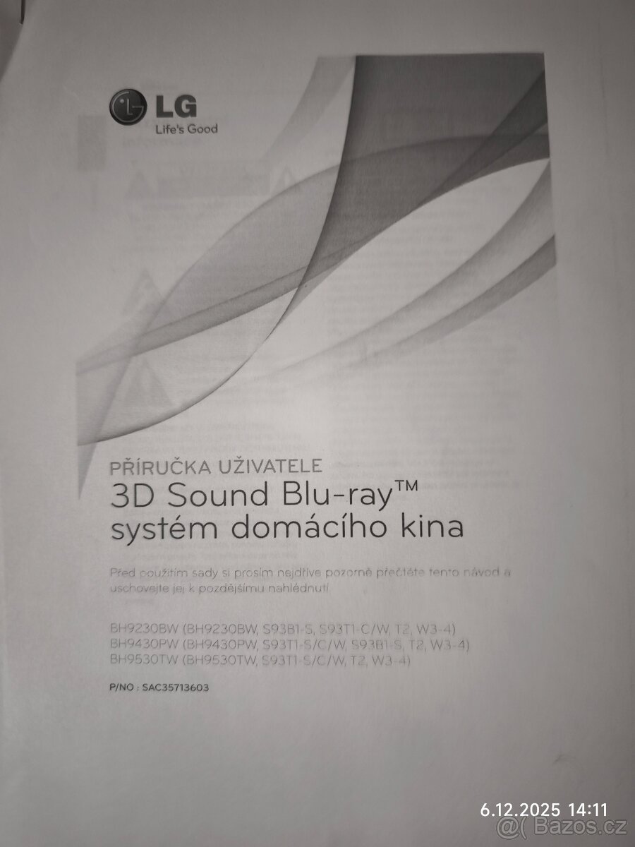 Domácí kino LG - 7