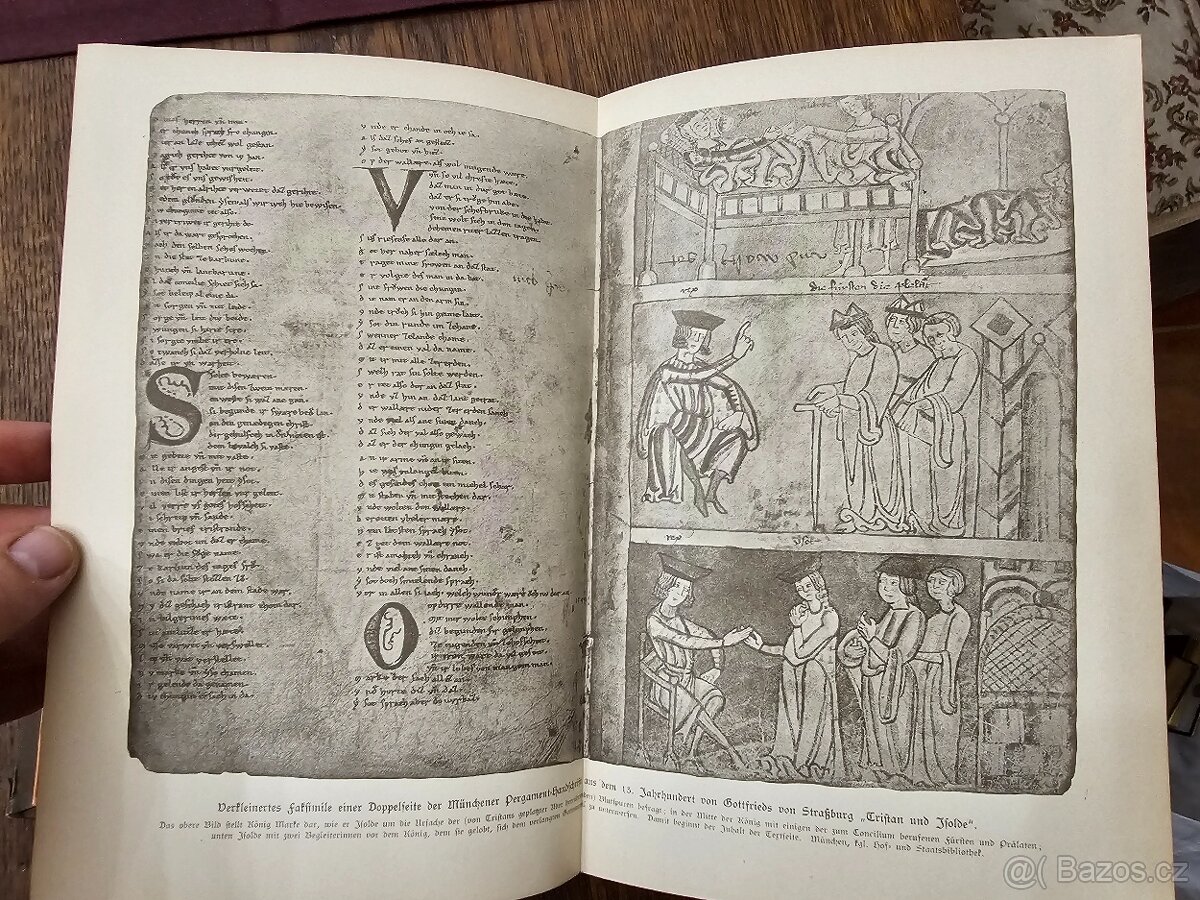 Zajímavá stará velká kniha v kožené vazbě - 7