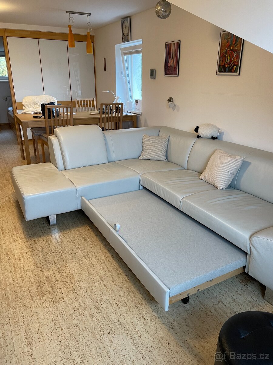 Kožená sedací souprava (tvar L, 270x210 cm) - 7