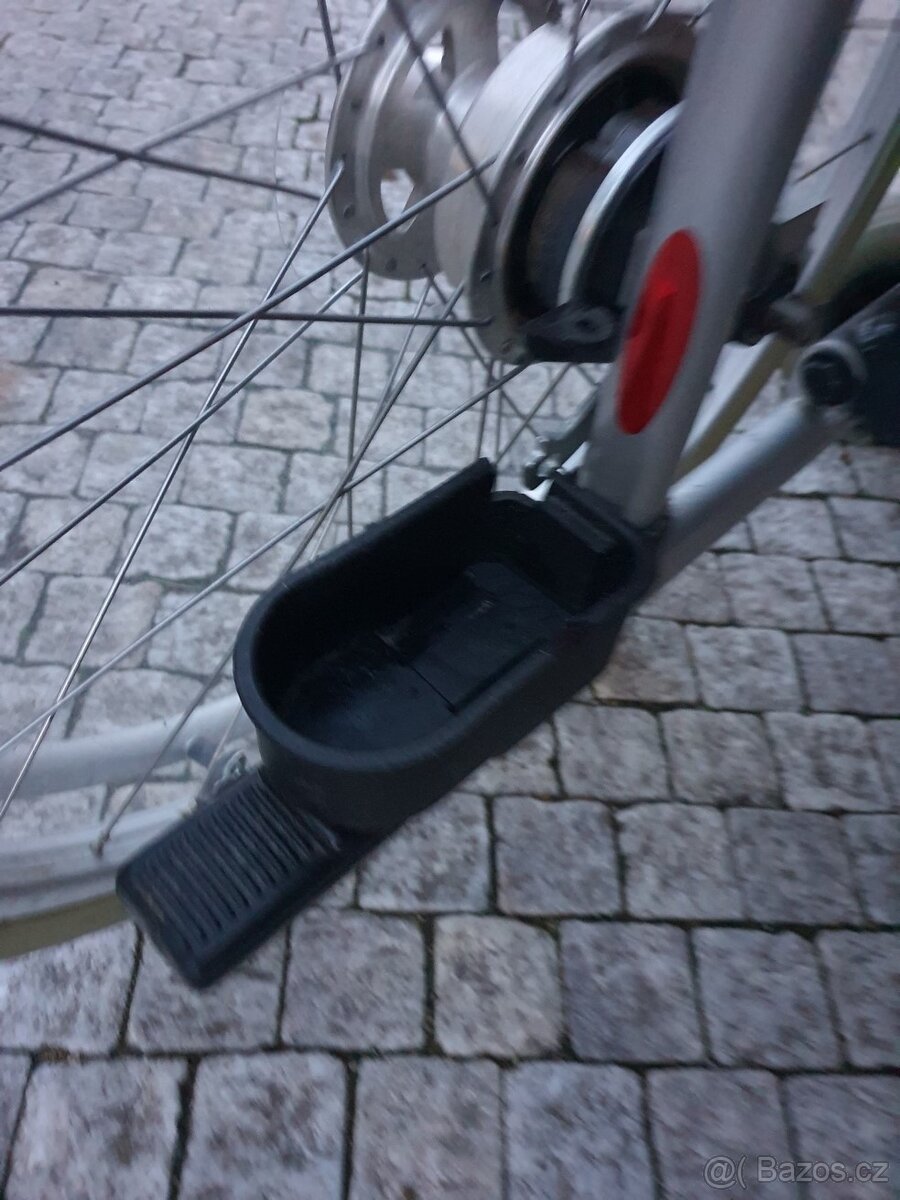 široký skládací invalidní vozík - PLNÁ KOLA - 7