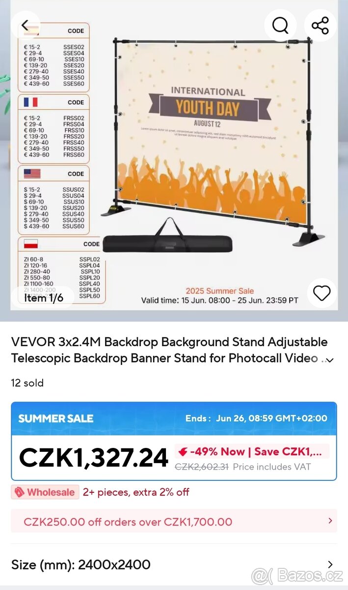 Stativ - platforma pro fotopozadí - 7