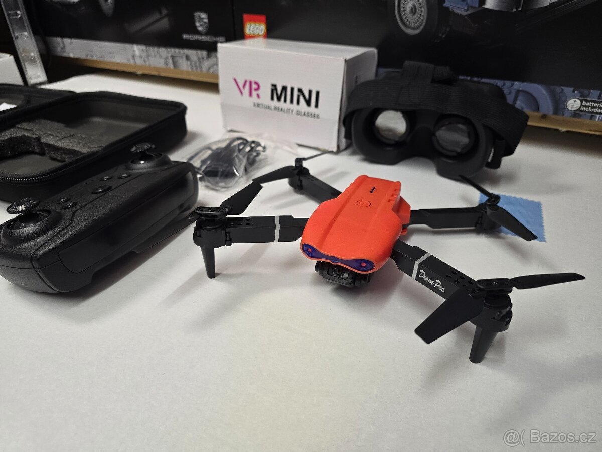 Dron Professinal dual kamera + box s příslušenstvím + VR - 7