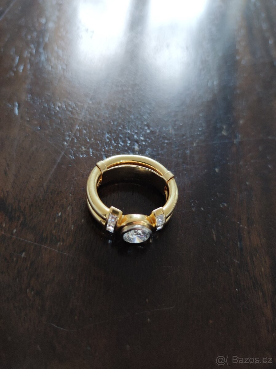 PRODÁM DÁMSKÝ ZLATÝ PRSTEN 18 KARÁT. - 7