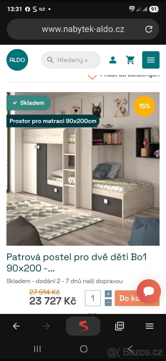 Dětská patrová postel - 7