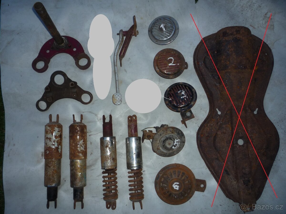 prodám kola na skutr a různé díly na pionýra, na motorky.... - 7